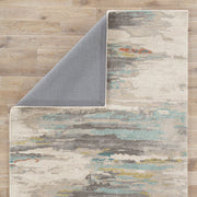 Ryenn Handmade Abstract Gray & Blue Area Rug