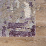 Matcha Handmade Abstract Gray & Purple Area Rug