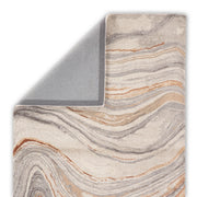 Atha Handmade Abstract Copper & Gray Area Rug
