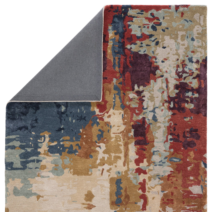 Matcha Handmade Abstract Multicolor/ Red Rug by Jaipur Living