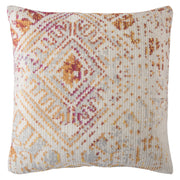 Siva Indoor/ Outdoor Tribal Pink & Gold Pillow