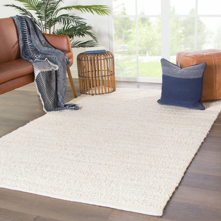 Canterbury Solid Rug in Angora design by Jaipur Living