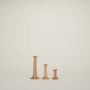 Simple Oak & Maple Candle Holders in Various Sizes by Hawkins New York