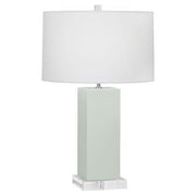 Harvey Table Lamp (Multiple Colors) with Oyster Linen Shade design by Robert Abbey