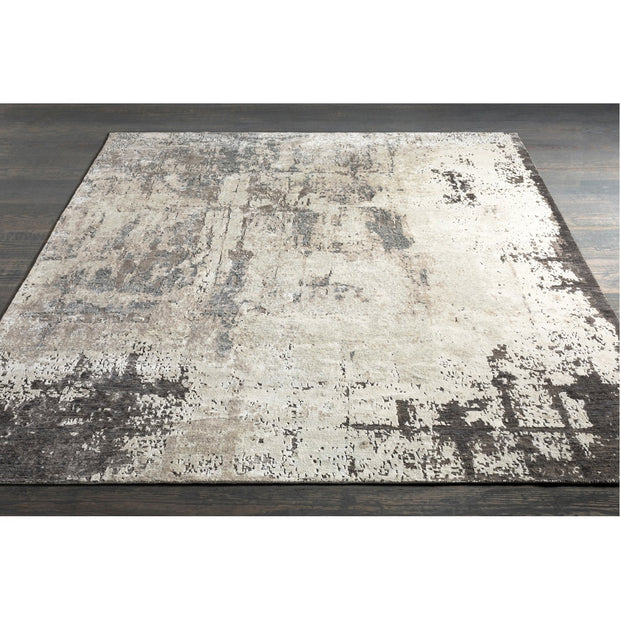 Imola IML-1005 Hand Knotted Rug in Charcoal & Cream by Surya