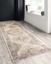 Isadora Rug in Oatmeal & Silver by Loloi II