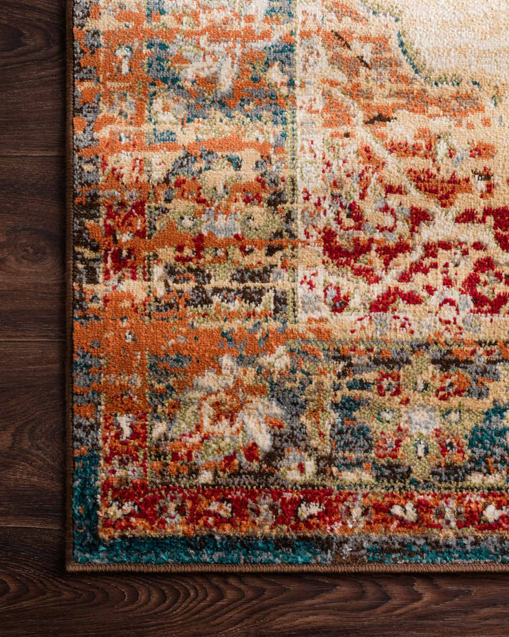 Isadora Rug in Antique Ivory & Sunset by Loloi II