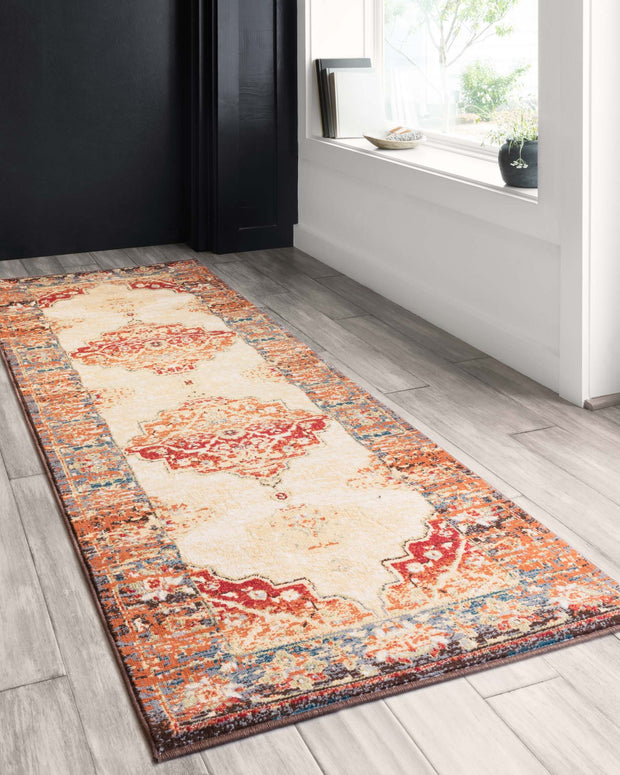 Isadora Rug in Antique Ivory & Sunset by Loloi II