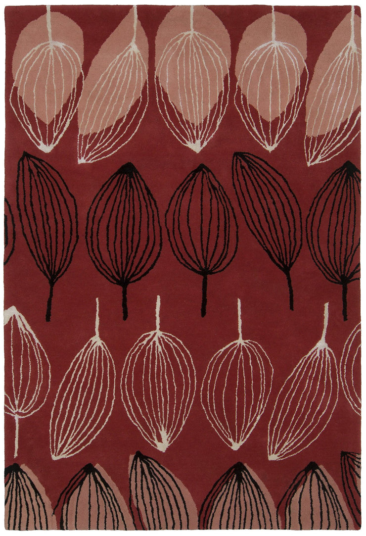 Jessica Swift Collection Hand-Tufted Wool Rug in Red