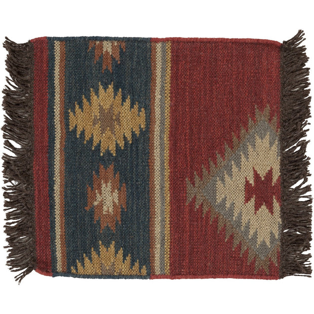 Jewel Tone JT-1033 Hand Woven Rug in Dark Red & Navy by Surya
