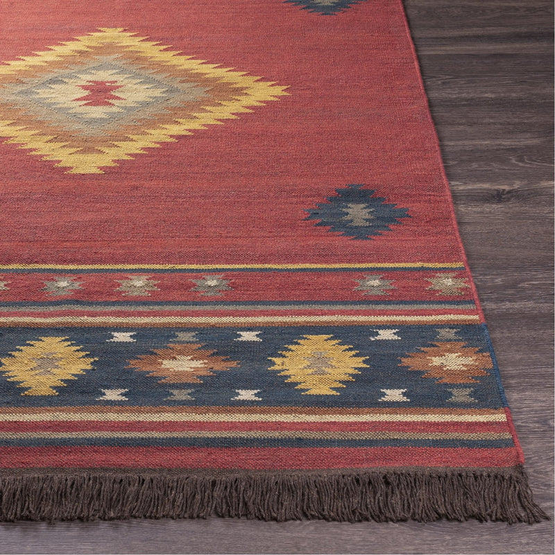 media image for Jewel Tone JT-1033 Hand Woven Rug in Dark Red & Navy by Surya 238