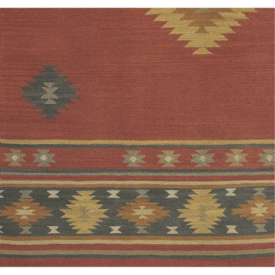 product image for Jewel Tone JT-1033 Hand Woven Rug in Dark Red & Navy by Surya 19