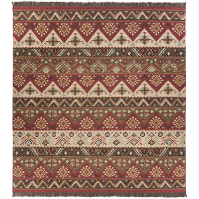 product image for Jewel Tone JT-8 Hand Woven Rug in Dark Red & Khaki by Surya 69