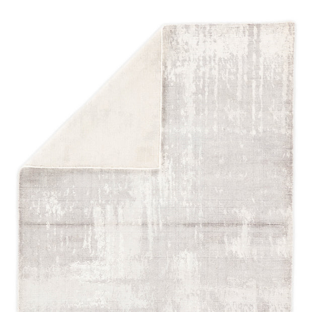Arabella Handmade Abstract Light Gray & White Area Rug