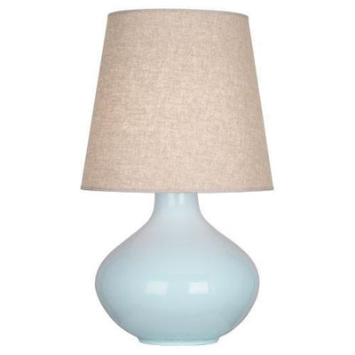product image for June Table Lamp (Multiple Colors) with Buff Linen Shade design by Robert Abbey 86