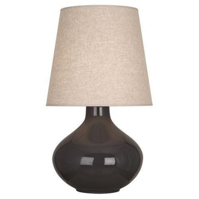 product image for June Table Lamp (Multiple Colors) with Buff Linen Shade design by Robert Abbey 45