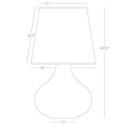 product image for June Table Lamp (Multiple Colors) with Buff Linen Shade design by Robert Abbey 21