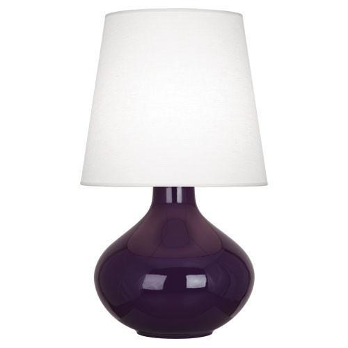 media image for June Table Lamp (Multiple Colors) with Oyster Linen Shade design by Robert Abbey 272