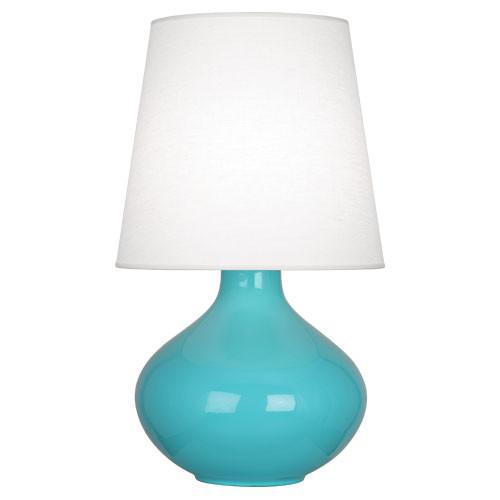 media image for June Table Lamp (Multiple Colors) with Oyster Linen Shade design by Robert Abbey 278