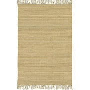 Jute Natural Collection Area Rug in Wheat