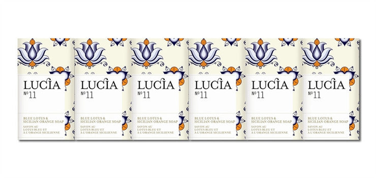 Blue Lotus and Sicilian Orange Soap Gift Set (6) design by Lucia