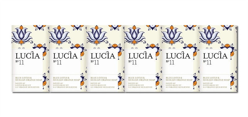 media image for Blue Lotus and Sicilian Orange Soap Gift Set (6) design by Lucia 254