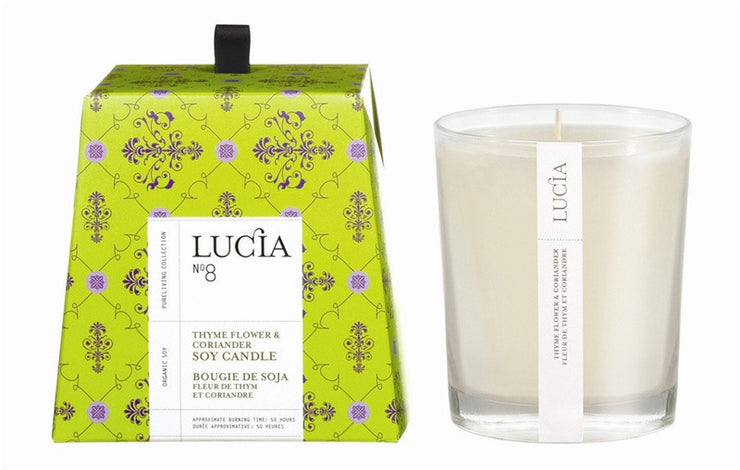 Lucia Thyme Flower & Coriander Candle design by Lucia