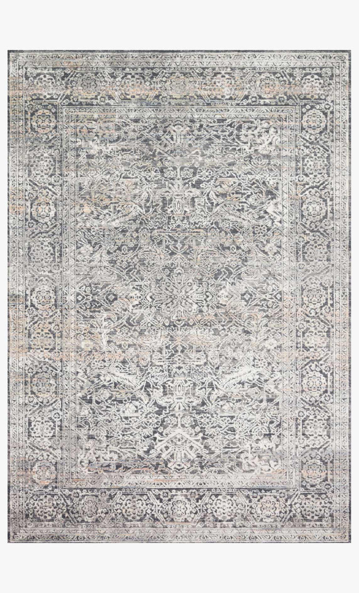 Lucia Rug in Steel & Ivory by Loloi II