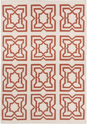 Lima Collection Hand-Woven Area Rug, Beige & Red