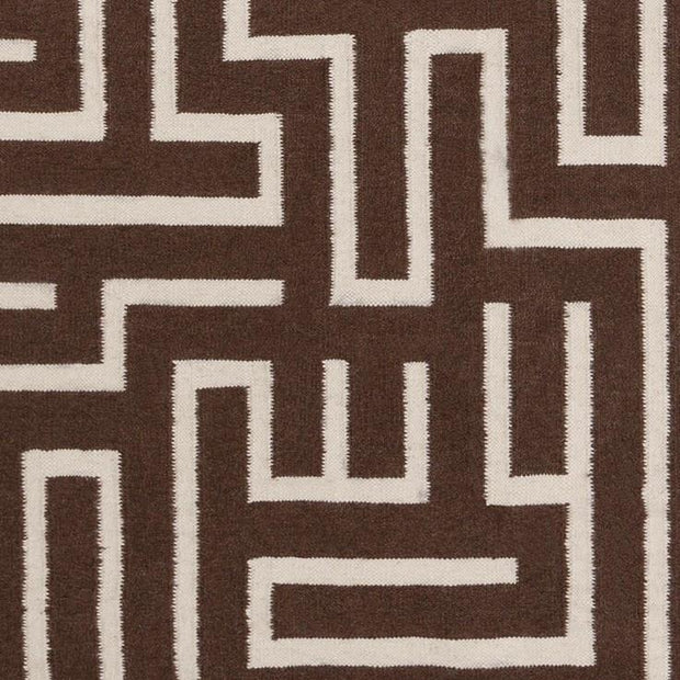 Lima Collection Hand-Woven Area Rug, Brown