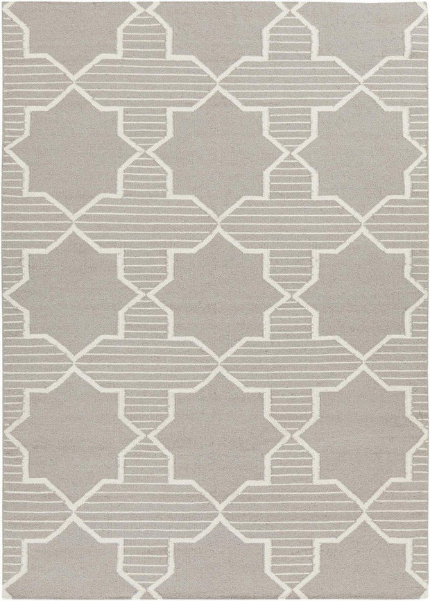 Lima Collection Hand-Woven Area Rug, Grey