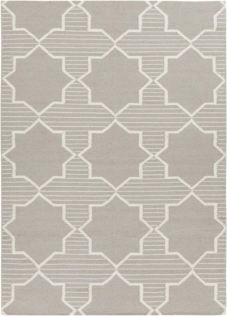 Lima Collection Hand-Woven Area Rug, Grey