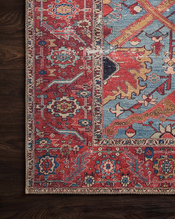 Loren Rug in Blue & Red by Loloi