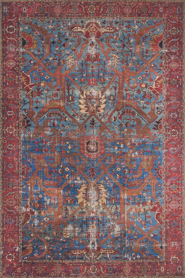 Loren Rug in Blue & Red by Loloi