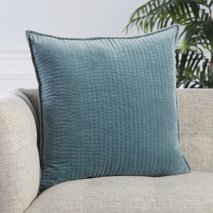 Beaufort Striped Pillow in Blue & Beige by Jaipur Living