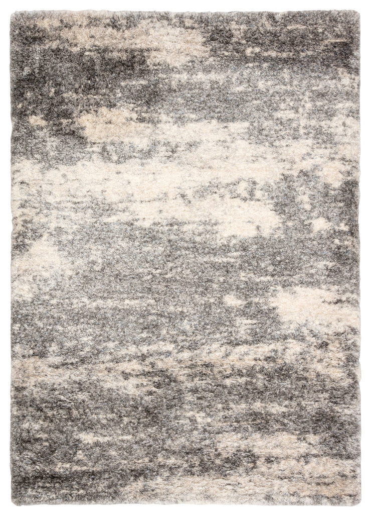 Elodie Abstract Gray & Ivory Area Rug