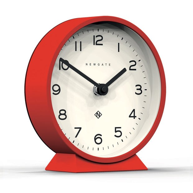 M Mantel Clock in Red design by Newgate