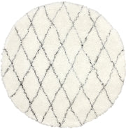 Hand Made Marrakech Shag Rug in Ivory design by Nuloom