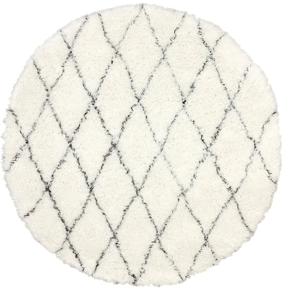 product image for Hand Made Marrakech Shag Rug in Ivory design by Nuloom 39