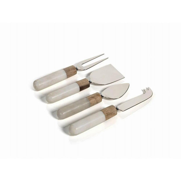 Marble and Wood Cheese Tool (Set of 4) by Panorama City