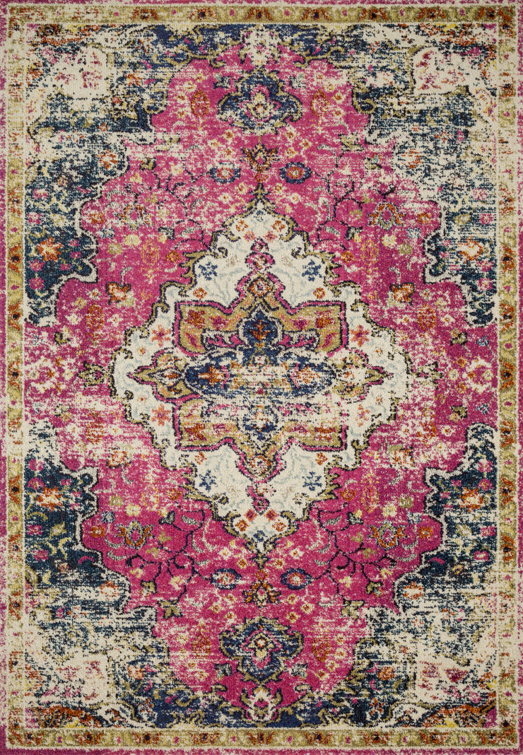 Nadia Rug in Pink / Midnight by Loloi II