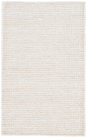 Calista Natural Solid White Area Rug