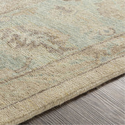Normandy NOY-8010 Hand Knotted Rug in Cream & Sea Foam by Surya