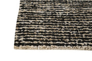 Nature Collection Hand Woven Wool and Hemp Area Rug in Black and White design by Mat the Basics