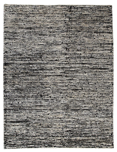 product image of Nature Collection Hand Woven Wool and Hemp Area Rug in Black and White design by Mat the Basics 556