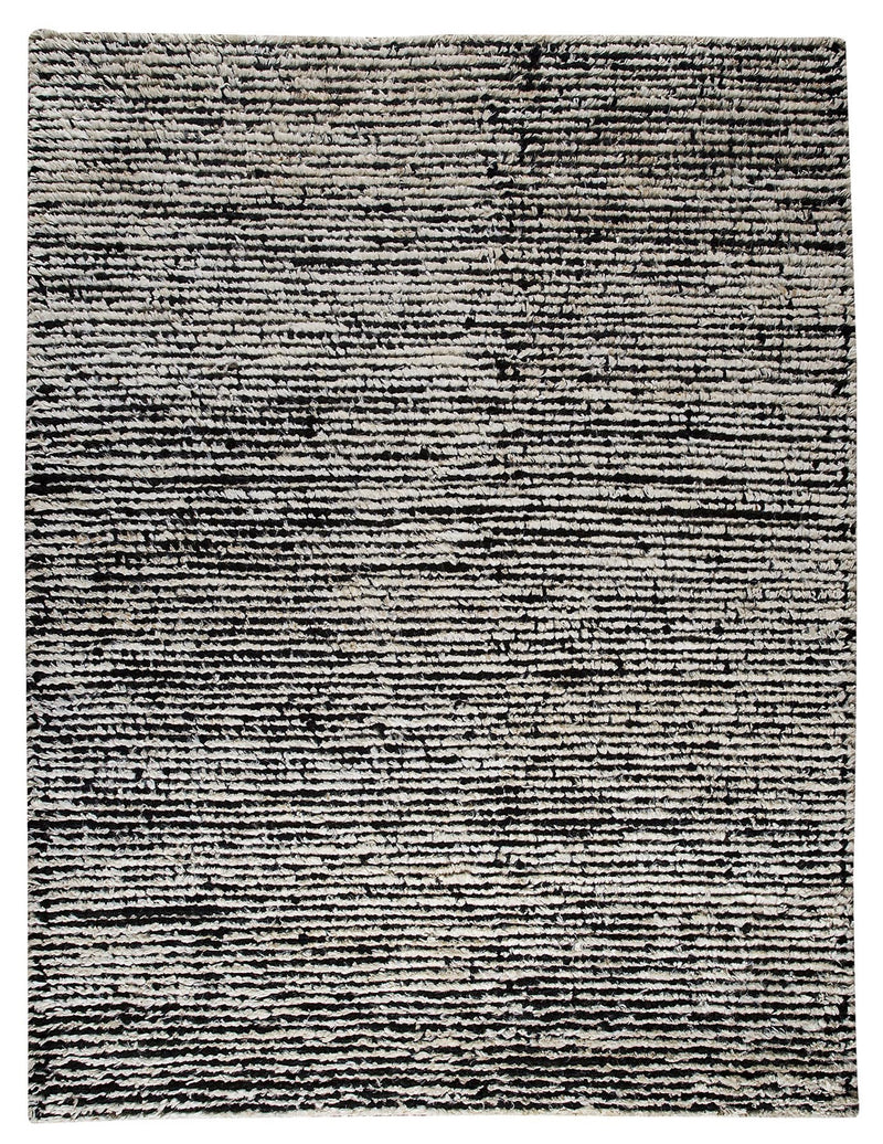 media image for Nature Collection Hand Woven Wool and Hemp Area Rug in Black and White design by Mat the Basics 292
