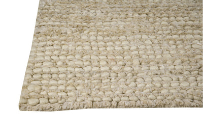 product image for Nature Collection Hand Woven Wool and Hemp Area Rug in White design by Mat the Basics 20
