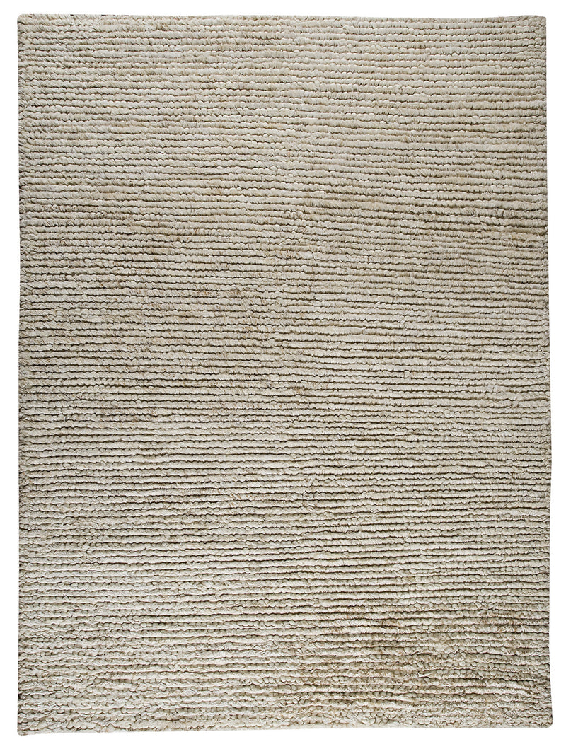 media image for Nature Collection Hand Woven Wool and Hemp Area Rug in White design by Mat the Basics 264