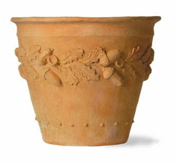 Oak Leaf Planter in Terracotta Finish design by Capital Garden Products