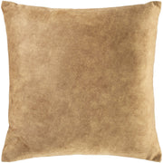 Collins OIS-005 Velvet Square Pillow in Camel & Wheat by Surya